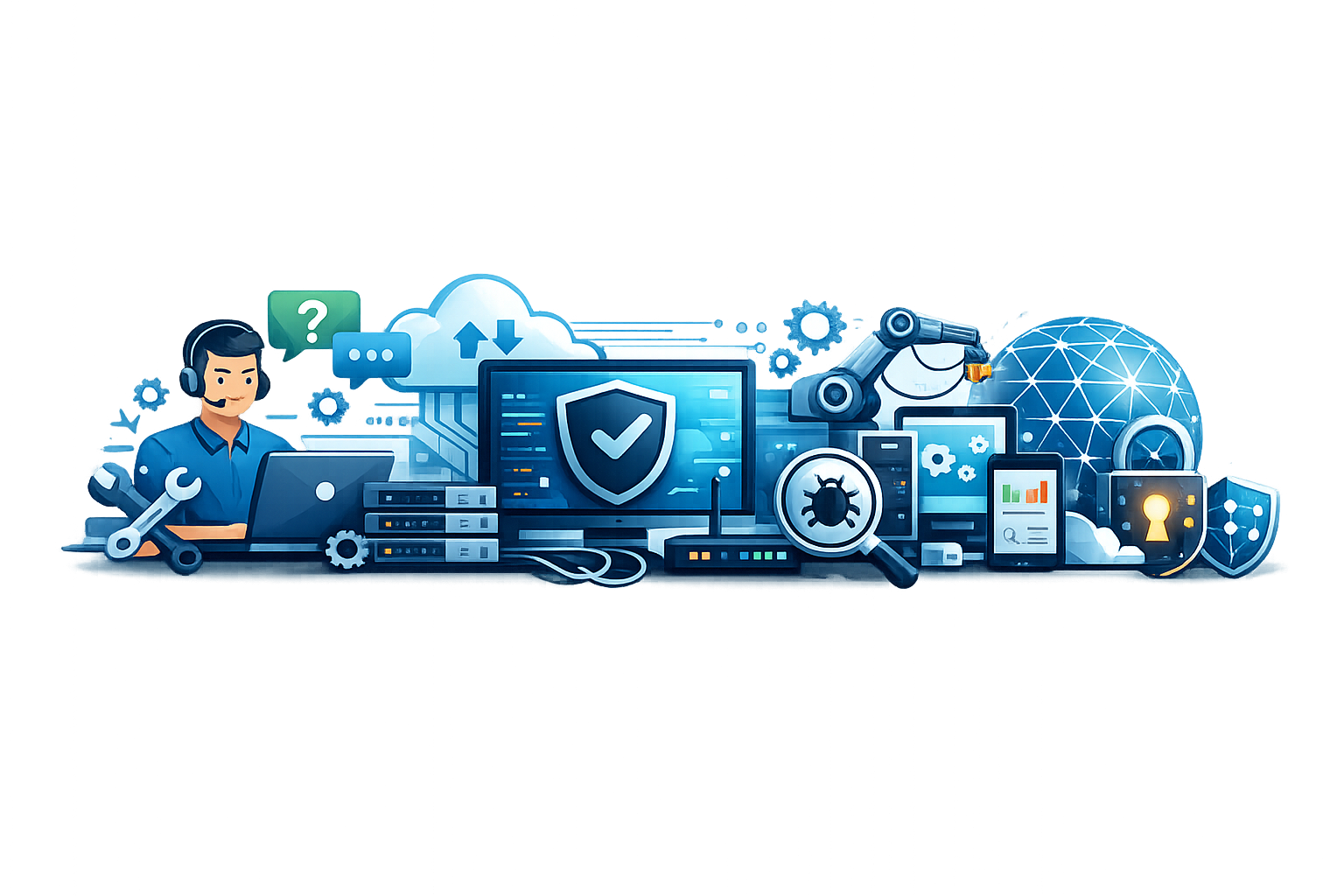 IT Infrastructure — servers, network, monitoring